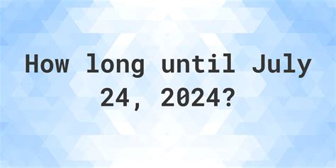 How many days until 2nd July. Tuesday, 2 July 2024. 112 Days 23 Hours 21 Minutes 36 Seconds. to go. How many days until 2nd July? Find out the date, how long in days until and count down to till 2nd July with a countdown clock.